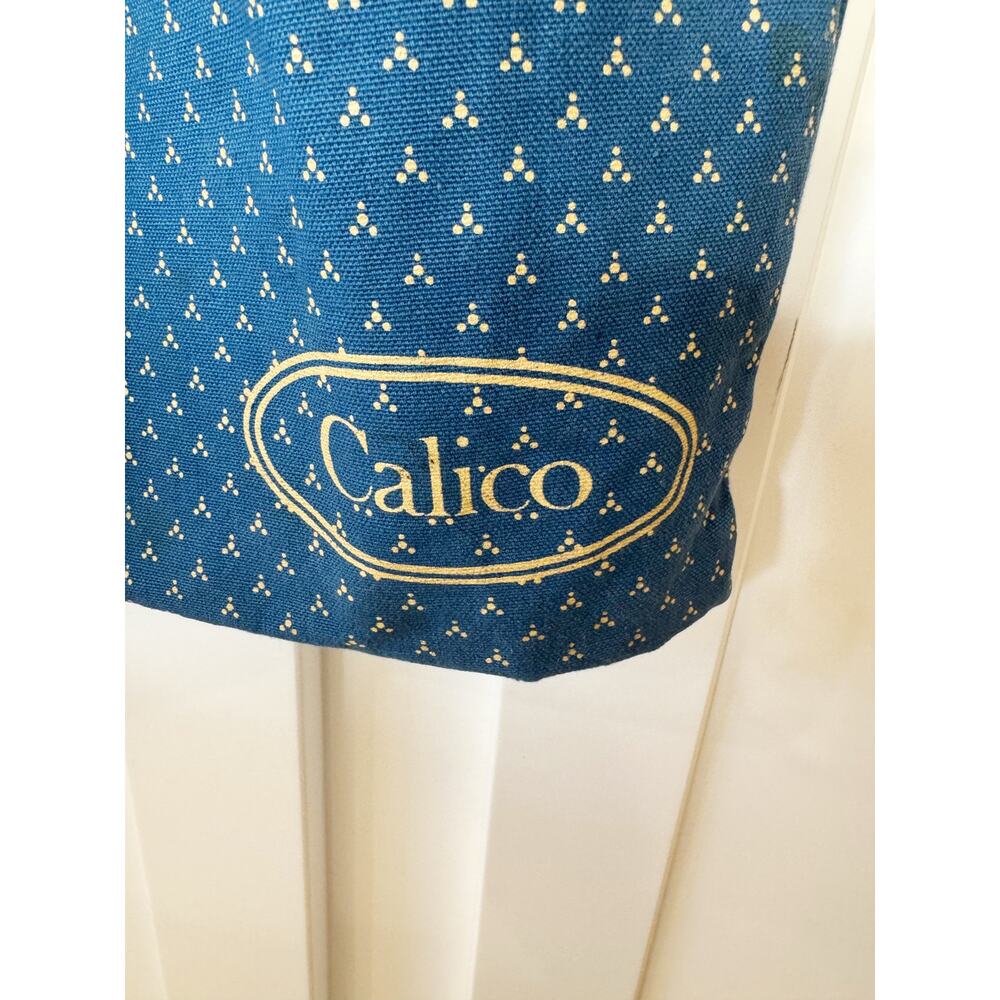 Vintage 90s Calico Canvas Market Tote - Picture 3 of 4
